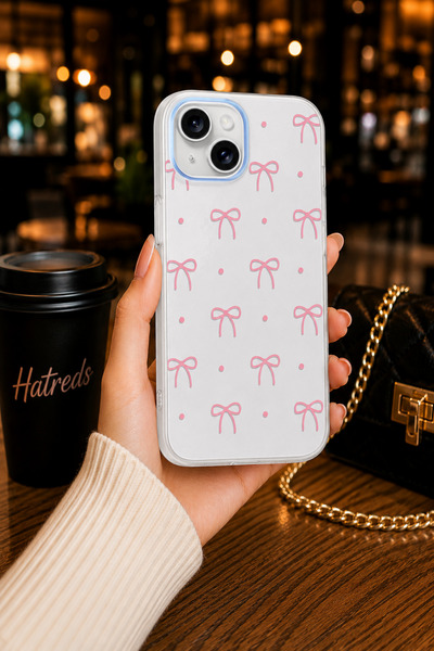 Hatreds iPhone 13 Kamera Korumalı Şeffaf Desenli Klip Kılıf - Fiyonk