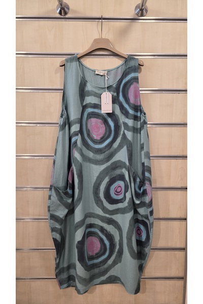Park Moda Rochie italiană lungă, fără mâneci