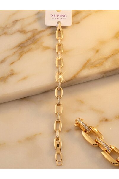 XUPING JEWELRY Xuping Gold Plated Stone Chain Model Women's Bracelet - Stylis...