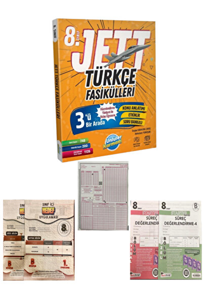 Ünlüler Karması 8.SINIF JETT TÜRKÇE FASİKÜL + KAFA DENGİ DENEME + OPTİK + HED...