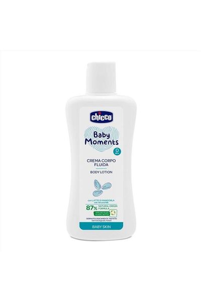 Chicco Baby Moments Cremă de corp fluidă Hidratantă Delicată 200 ml