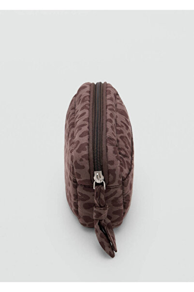 Mango Teen Animal-print cotton toiletries bag