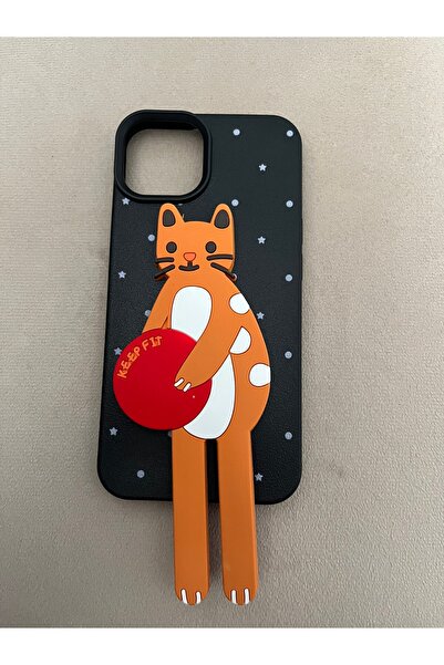 İPHONE 13-14 UYUMLU 3D FİGÜRLÜ STANDLI TELEFON KILIF