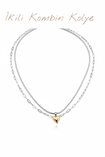 Lorivelle Non-Tarnish Stainless Steel Women's Necklace - Anti-Allergic, Water...