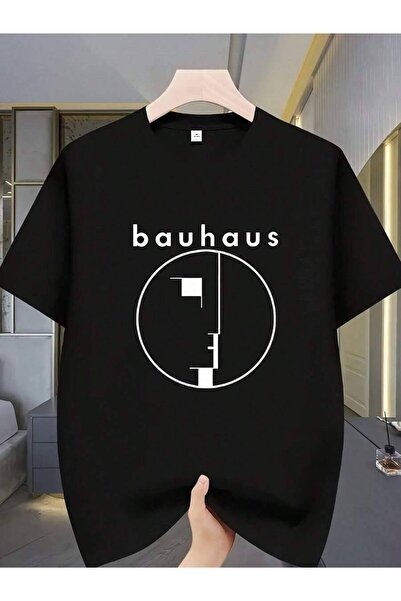 799 Men's Line Art Face Letter Logo Print T-Shirt - Breathable Casual Short S...