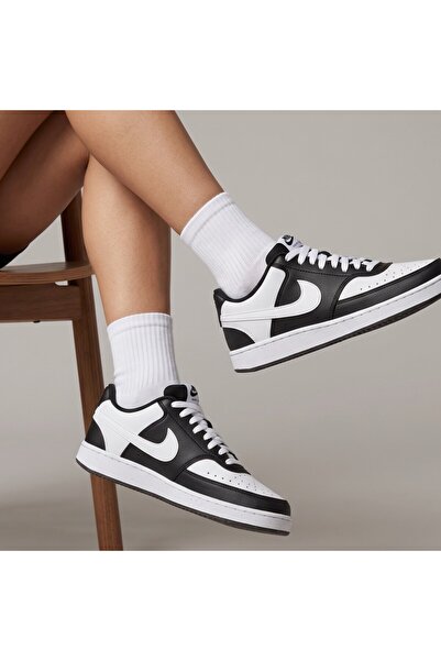 Nike Court Vision Lo Nn Black Sneaker Sportie (Slim Fit)