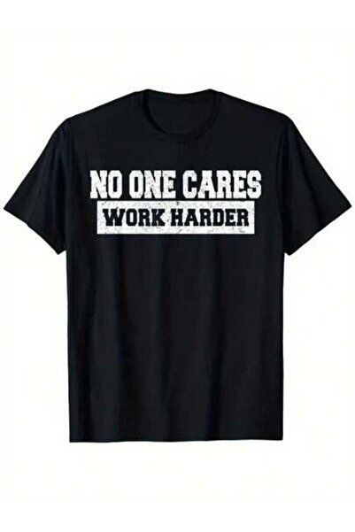 KYMC07 No One Cares Work Harder Motivation Workout Gym Funny Gifts And Four S...