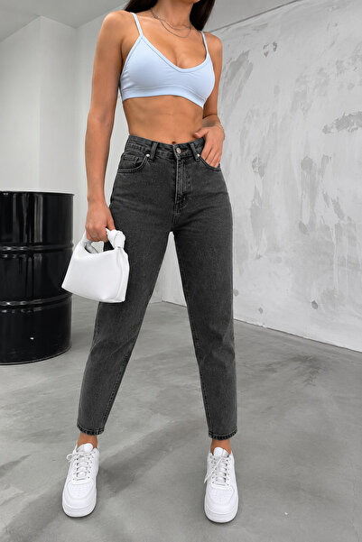 sion jeans Black Snow Wash Boyfriend New Season Daily Wear Comfortable Women'...