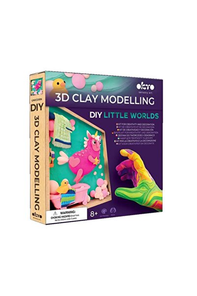 OKTO Set Wood & Craft - 21*21cm - LITTLE WORLDS - Unicorn