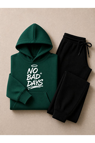 COMANCHERO Unisex No Bad Days Print Winter Top and Bottom Tracksuit Set