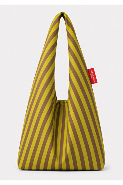 Fille a Fille Design Studio Olive Stripe Omuz Çantası