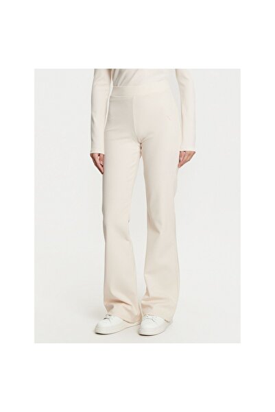 Guess Pantaloni tricotati de damă V5RB06KCLH0 Crem