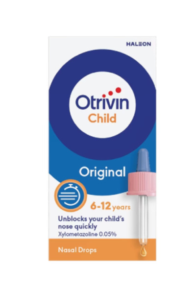 OTRIVIN قطرات أنفية 0.5% للأطفال لعلاج أعراض البرد 10 مل