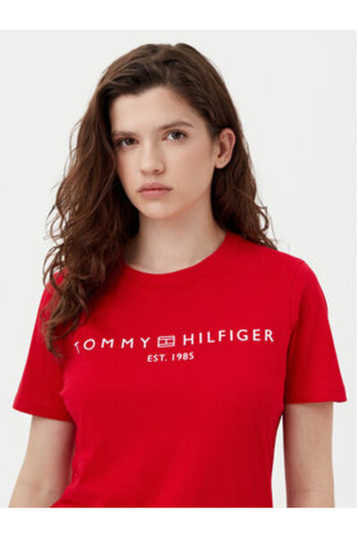 Tommy Hilfiger Tricou de damă WW0WW40276 Roșu