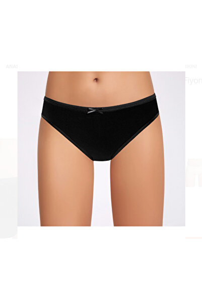 İlke Women'S, Bowknot, Ribbed, 12-Pack Panties