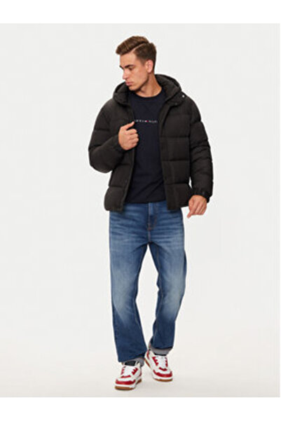 Tommy Hilfiger Geacă de puf pentru bărbați MW0MW36569 Negru