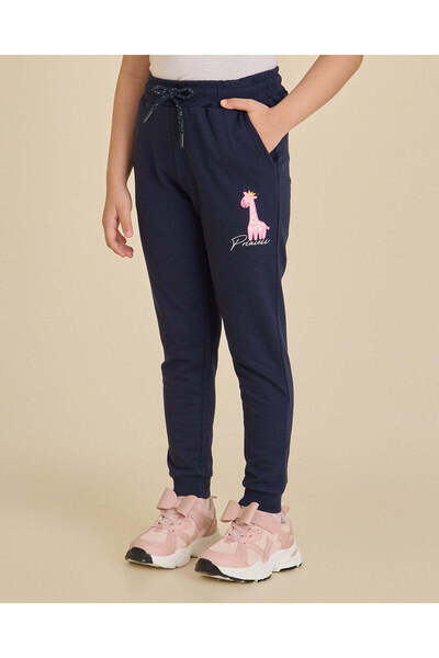 REDTAG Girls Navy Fashion Track Pants