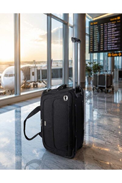 HOMEVEO Mrzm High-Quality Canvas Travel Suitcase with Two Wheels, Telescopic ...