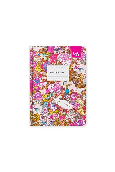 Ohh Deer دفتر ملاحظات V&A Design A5 192 صفحة بغلاف صلب مخطط، نيون فلورال بيكو...