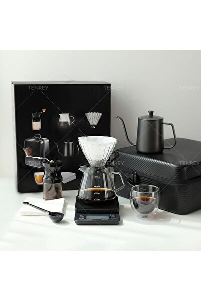 Yallabena Portable Manual Coffee Maker Set for Outdoor Travel with Hand Coffe...