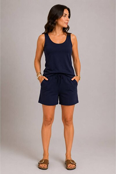 Rouge basıc SUSPENDER SHORTS SUIT
