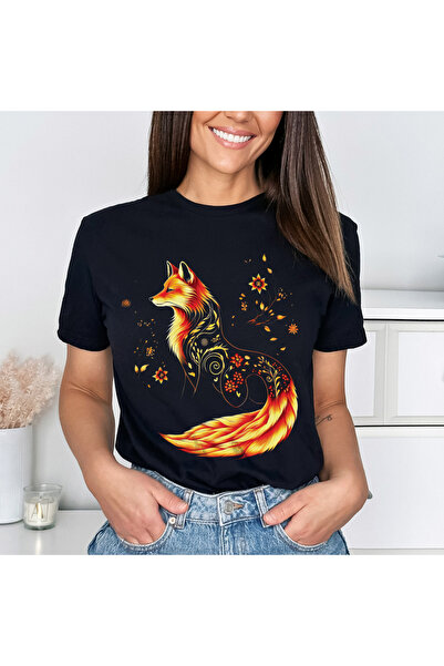 Orielle Tricou Negru Majestic Fox