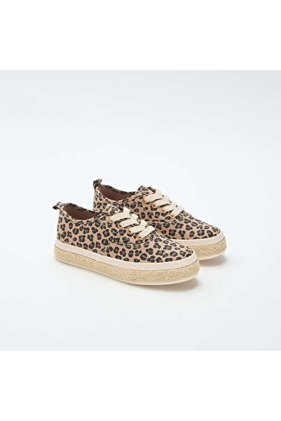 KIABI Low-top sneakers with rope sole BROWN