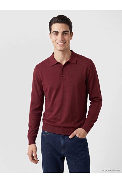 LC Waikiki Polo Collar Men's Knitwear Sweater (W6)