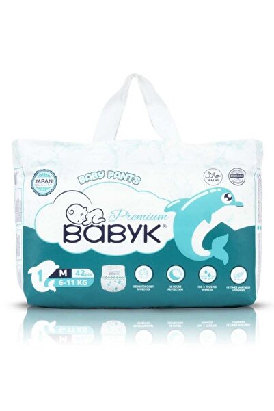 BABY K BABYK BABYK PREMIUM Baby Pants Medium 42 Pieces, 6 - 12 Kg – 12 Hour P...
