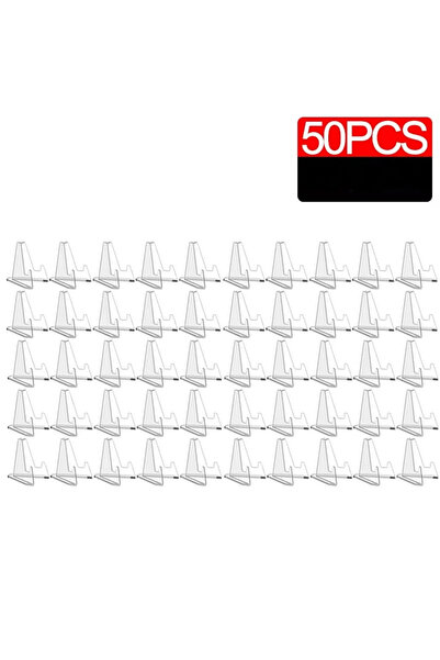 choice2 50PCS Transparent Acrylic Coin Display Stand Holders Small Easel Rack...