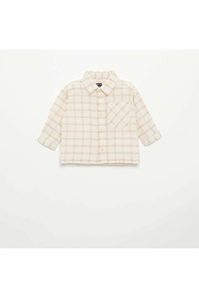 KIABI Striped long-sleeved shirt BEIGE