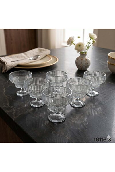 ÇİFTÇİ Konak Shopping 16116.3-Glass Bowl with 6 Stands