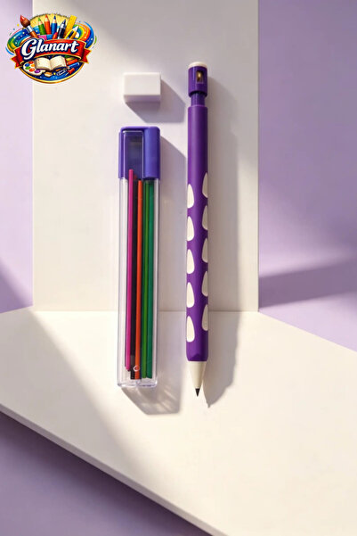 Glanart 2.0 mm renkli uç ve silgi hediyeli 2.0 mm uçlu kalem seti 1 adet