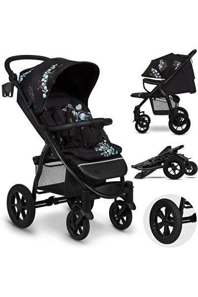 Lionelo Collapsible Stroller, Puncture-free EVA Wheels with Suspension, Full ...