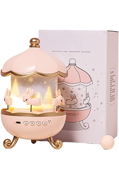 Generic Brand Bunny's Carousel Night Light Projector – 360° Rotating Starry S...