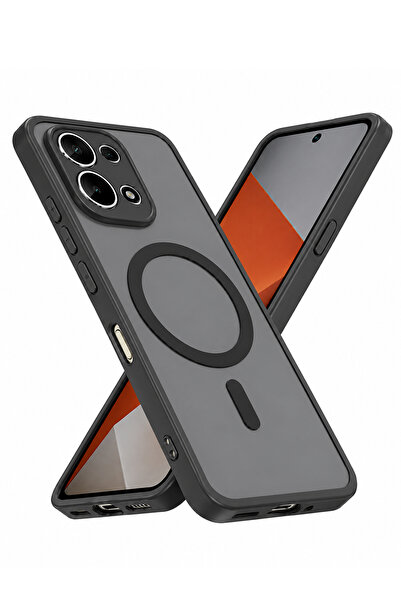 Nezih Case Redmi Note 13 Pro 4G Uyumlu Magsafe Sarj Destekli Mat Görünümlü Şı...