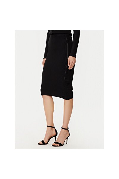 Guess Fustă midi de damă W5RD15Z2V62 Negru