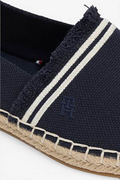 Tommy Hilfiger FRINGE CANVAS CLOSED ESPADRILLE Kadın Mavi Espadril - FW0FW08881