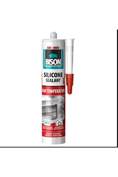 Bison Silicon rezistent la temperaturi ridicate High Temp, roșu, 280ml