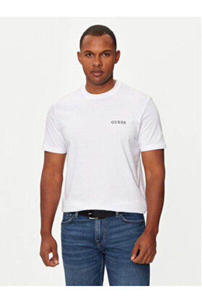 Guess Ανδρικό T-shirt Λευκό U4BM03KCAM1