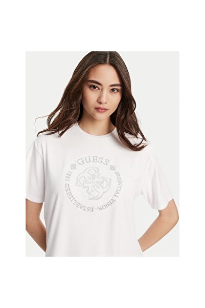 Guess Tricou de damă V5YI05KCOA2 Alb