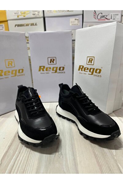 Rego 1738 Genuine Leather Casual Sports Model Comfortable Men's Shoes