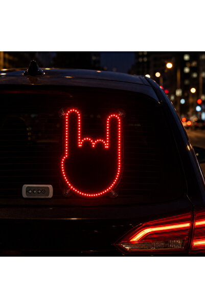 Generic Brand LED gesture signal for car rear window, with remote control, 3 ...
