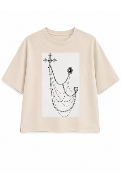Classy Store Oversized Cotton t-shirt with Printed