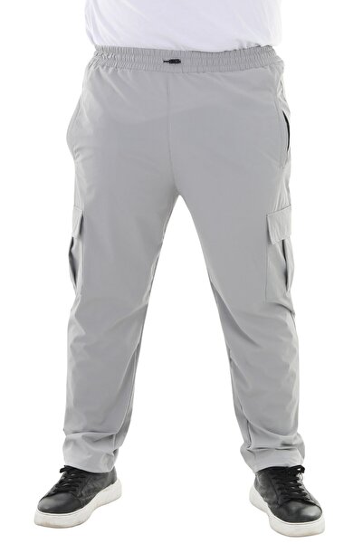marufshop Men's Large Size Cargo Pocket Lycra Parachute Fabric Pants/Sweatpan...