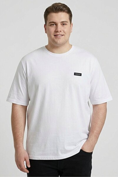 883 Police Men Crew Neck Short Sleeve Brand Logo T-Shirt, White