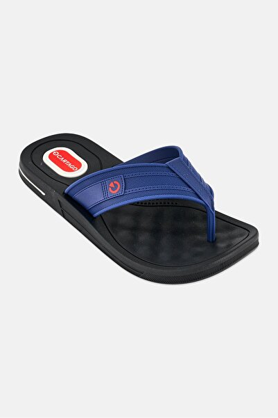 Cartago Men Texas Thong Slip On Slippers, Navy
