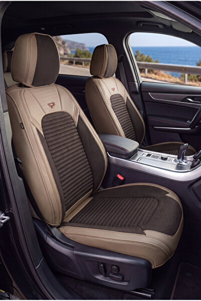 Panda Kılıf Panda Premium Grand Serisi Leather and Linen Fabric Car Seat Cove...