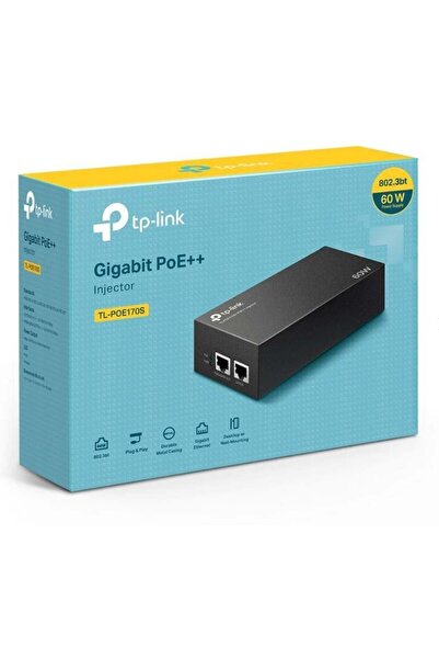 AREY TEKNOLOJİ Tp-Link Tl-Poe170S Gigabit Poe++ 60W Injector