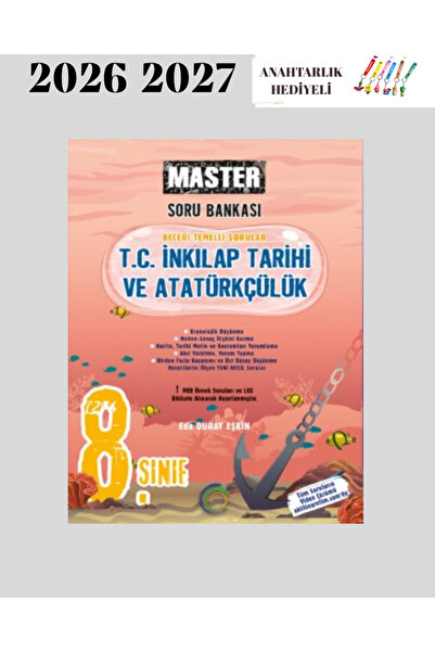 Okyanus Yayınları 8.SINIF MASTER SERİSİ İNKILAP TARİHİ VE ATATÜRKÇÜLÜK SORU B...